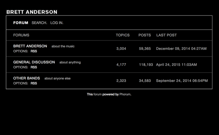 Brett Anderson Forum Home Page Designed and built by Platform3 Brett Anderson Forum Home Page Designed and built by Platform3