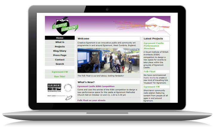 2006 Creative Egremont home page 2006 Creative Egremont home page