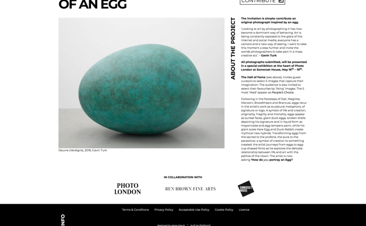 Gavin Turk - Portrait of an Egg Gavin Turk - Portrait of an Egg