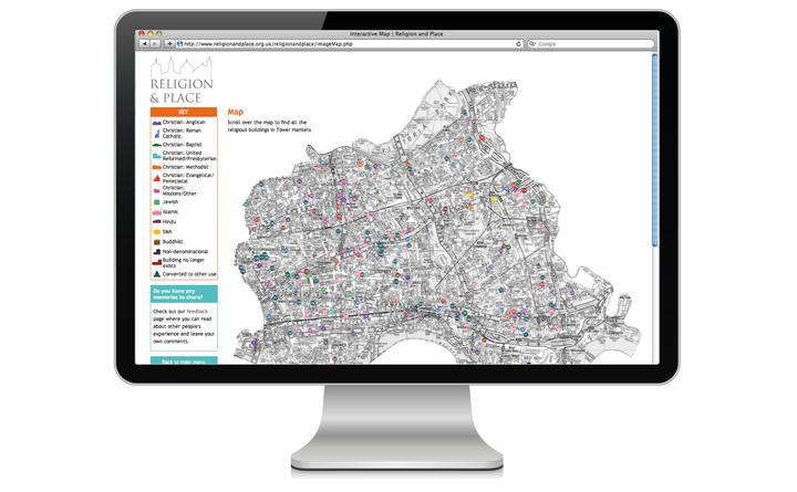 Religion and Place map