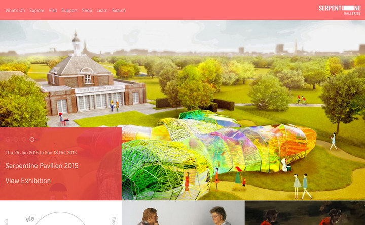 2015 Serpentine Galleries home page