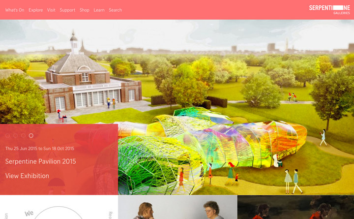 2015 Serpentine Galleries home page 2015 Serpentine Galleries home page