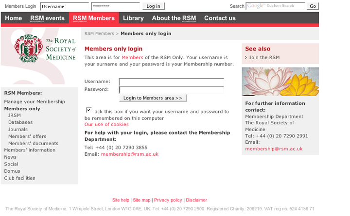 2001 RSM members unified login