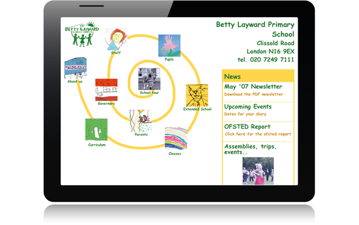 2007 Hackney Schools Education Zone, Betty Layward home page